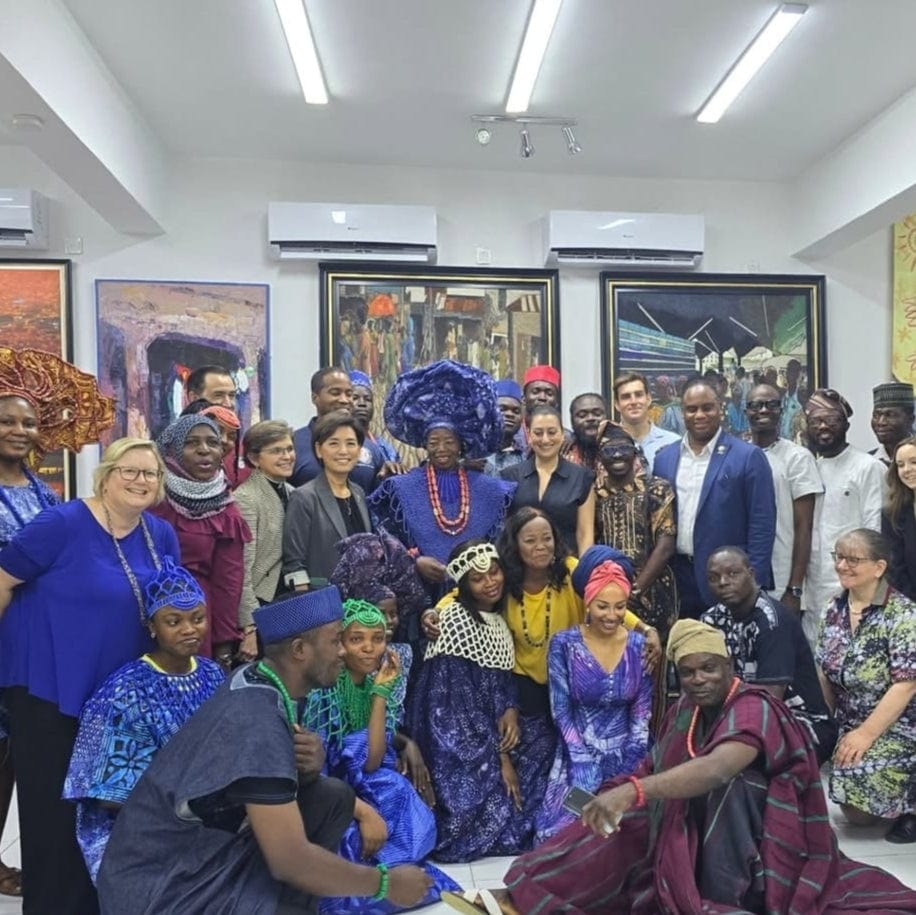 Bolaji at the Nike art gallery