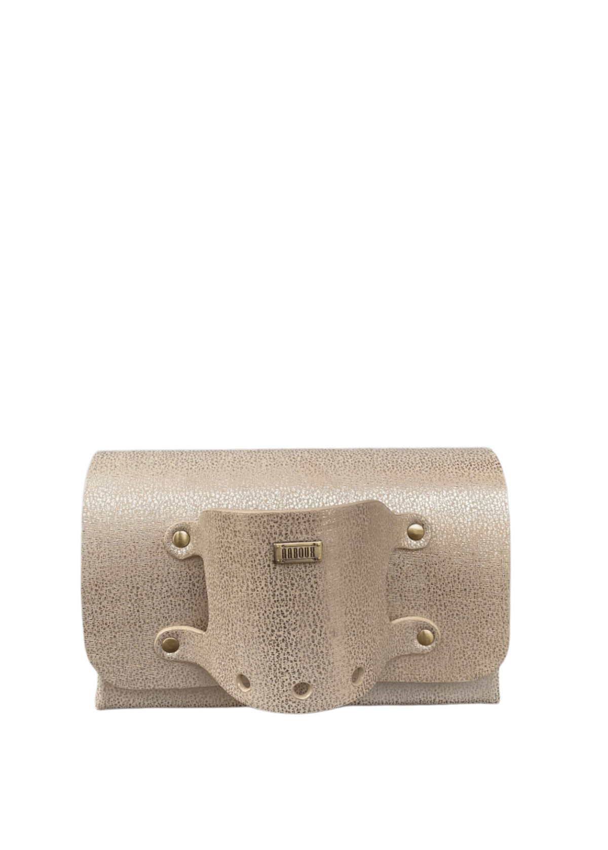 Jaré Champagne Tweed Effect Leather - Gold - Bags - African Fashion by Aaboux