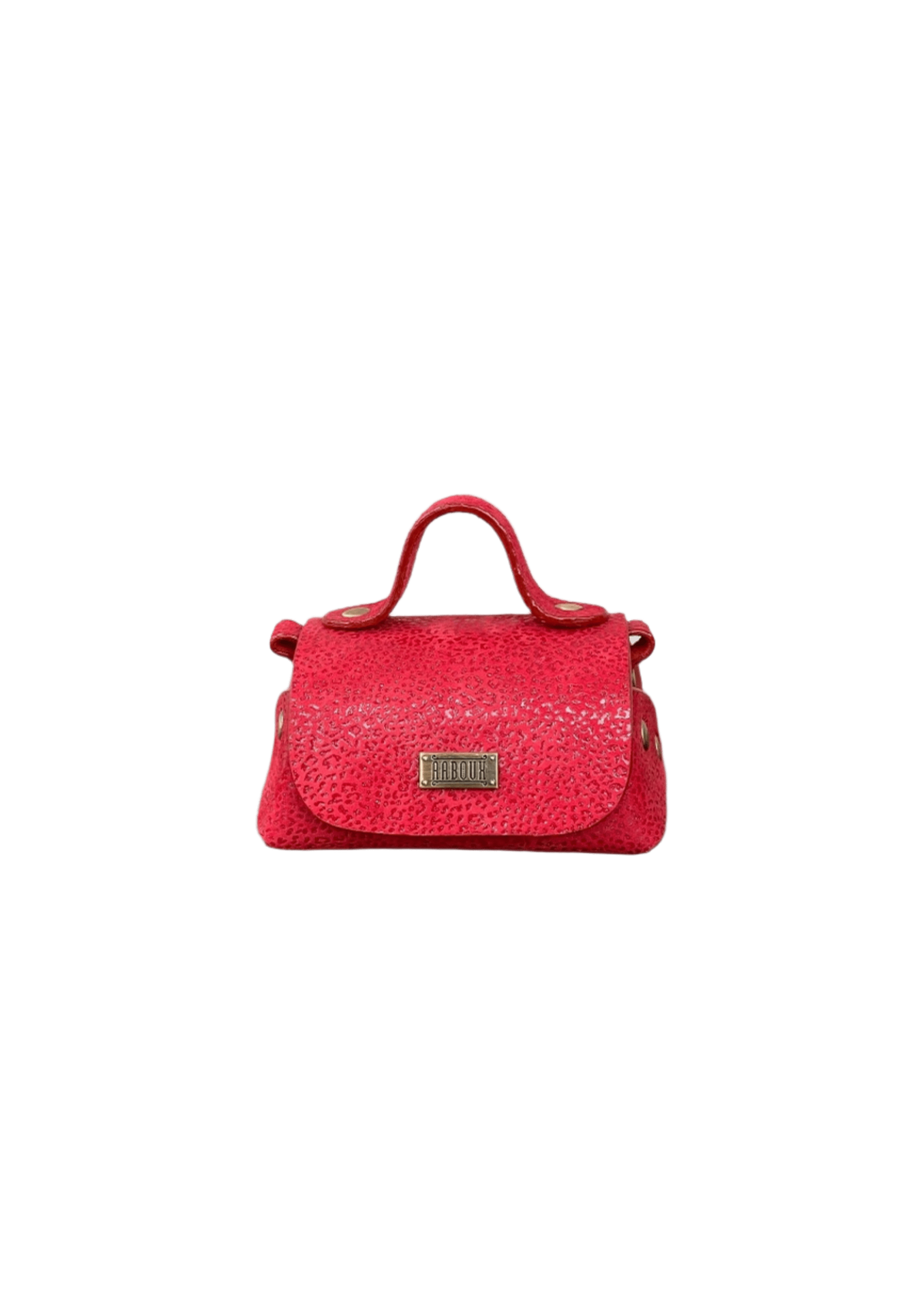Kach Micro Red Cheetah Print - Leather - Bags - African Fashion by Aaboux