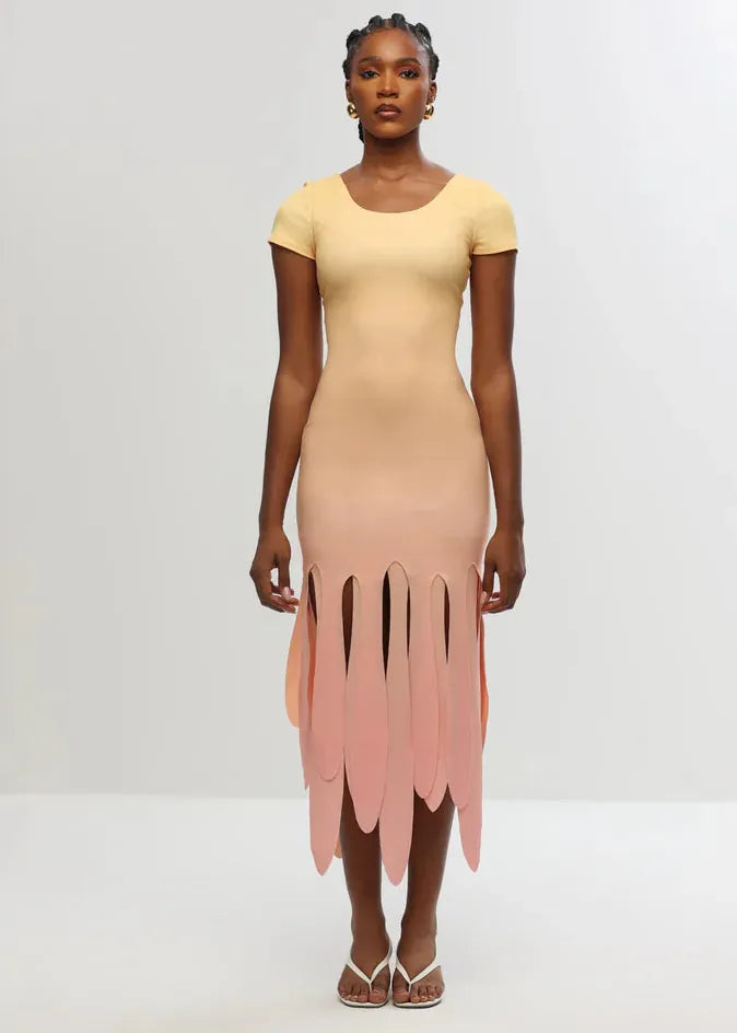 Aluka Dress Kaya Laser-cut Dress