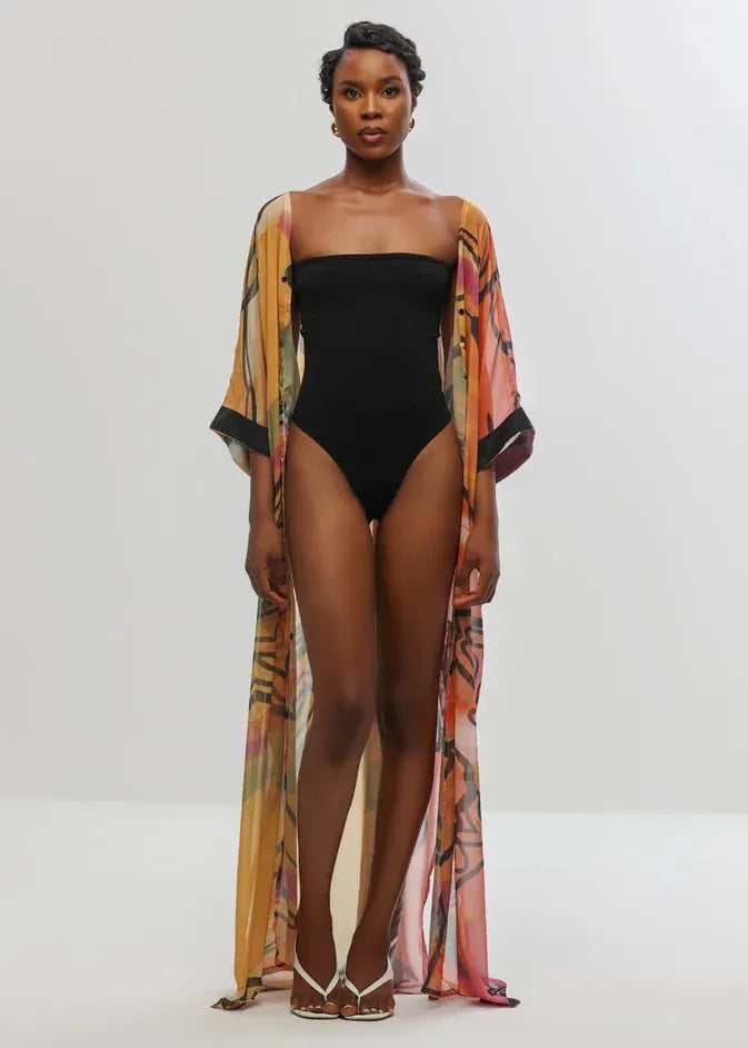 Aluka Kimono Maziwa Kaftan