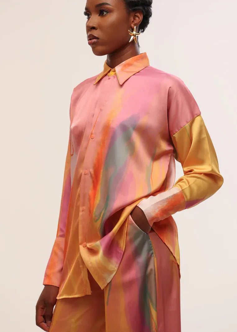 Aluka Shirt Imade Satin Shirt