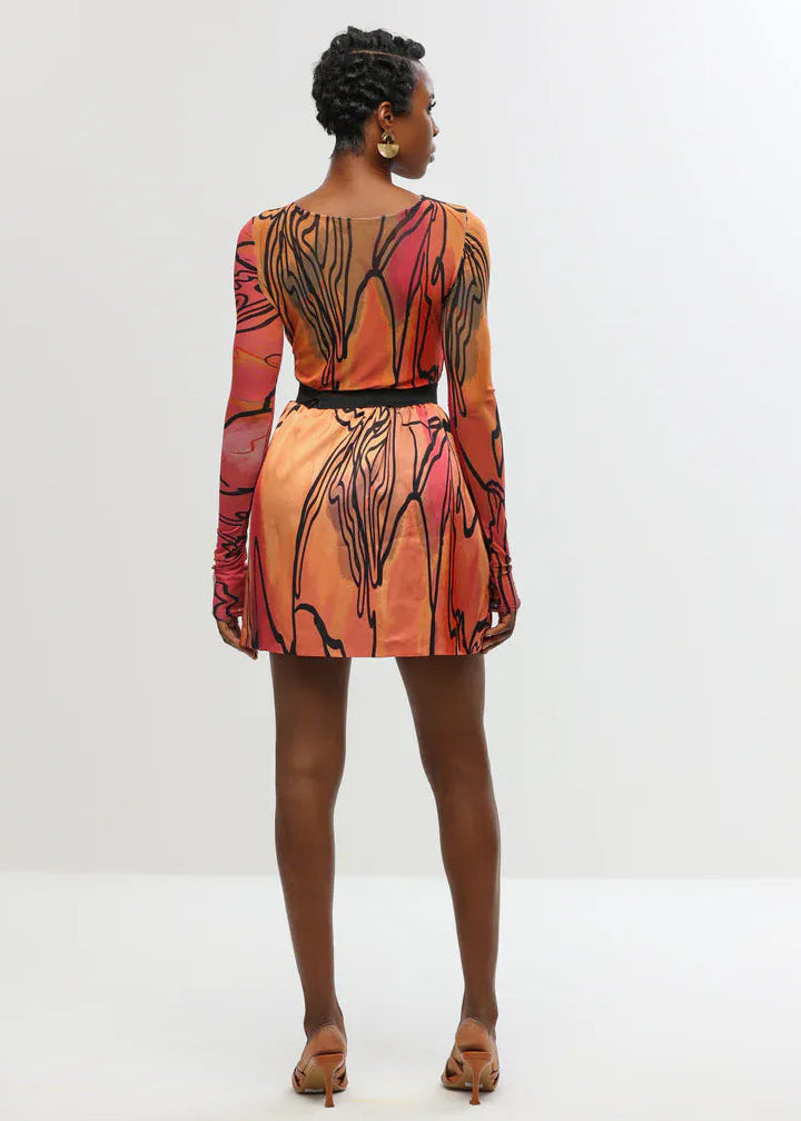 Aluka Tops Ifa Mesh Top