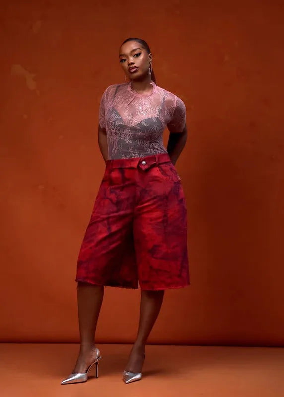 Andrew Tabitha Shorts Tie-dye Asooke Jorts