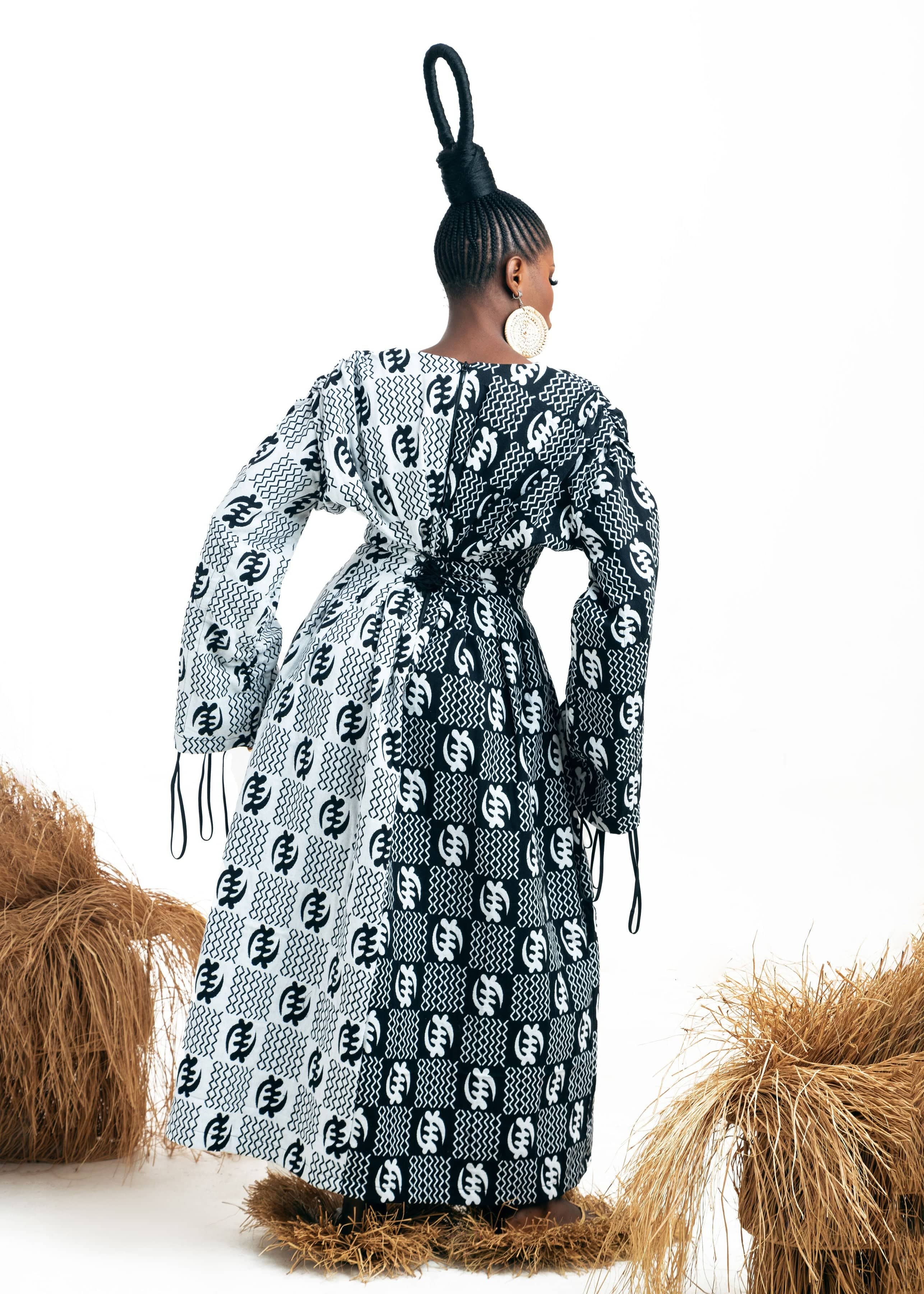 Atuche Woman Dress Black / 8 Zaram Gye Nyame Dress II