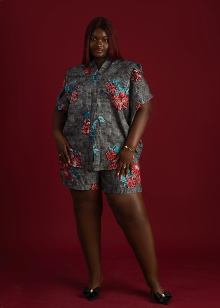 AyoJayne Lagos Co-ord Sets & Matching Sets Brocade short set