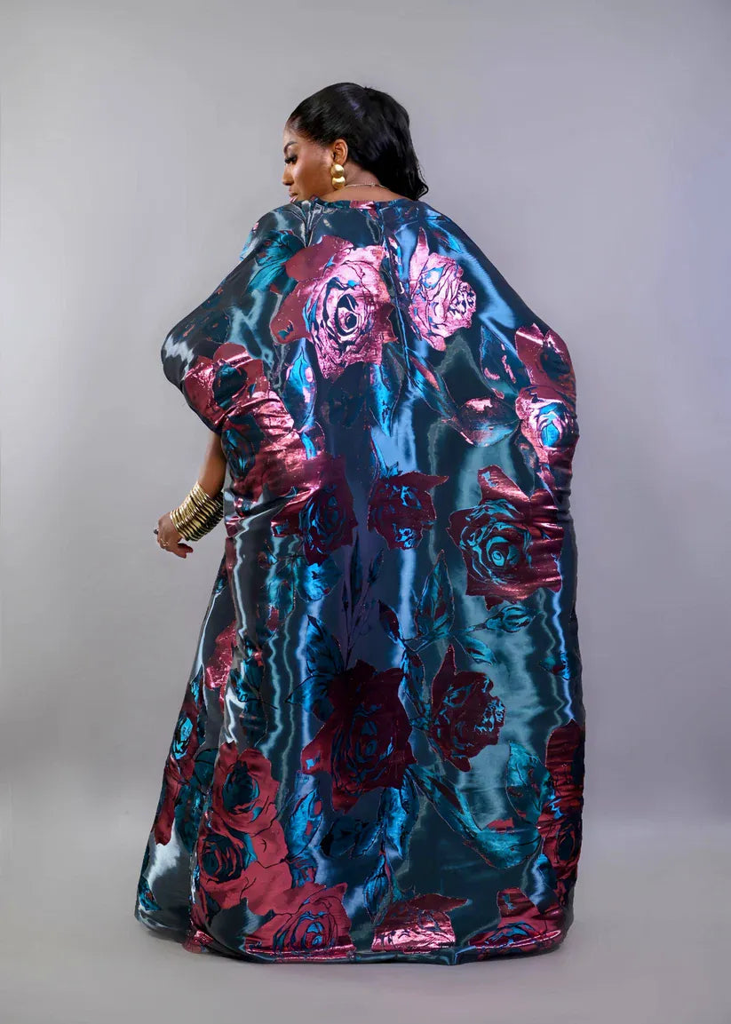 Bibire Bubu Blue / One size Olowo Brocade Boubou