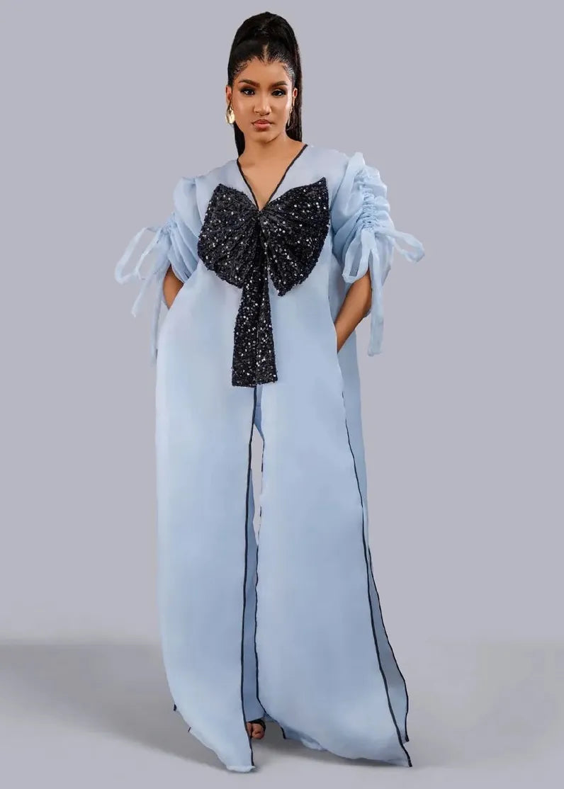 Bibire Co-ord Sets & Matching Sets Blue Kimono Pant Set