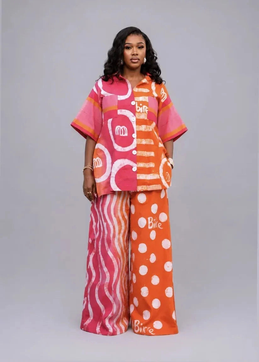Bibire Co-ord Sets & Matching Sets Rhythm Adire Set