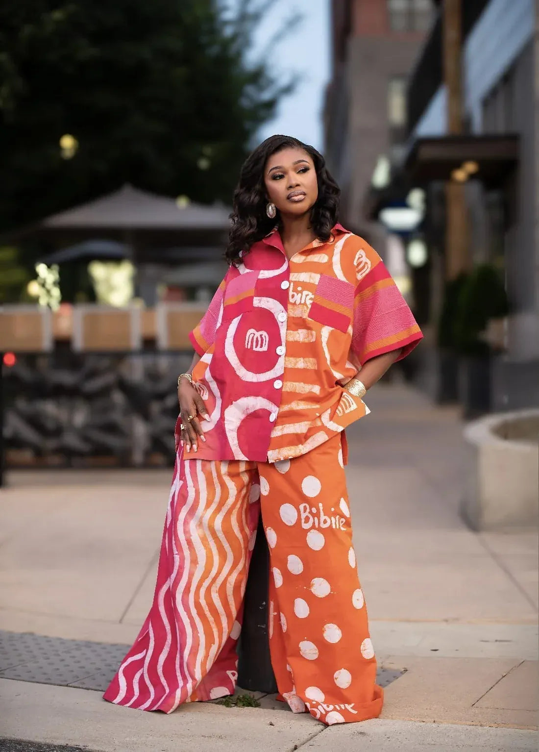 Bibire Co-ord Sets & Matching Sets Rhythm Adire Set