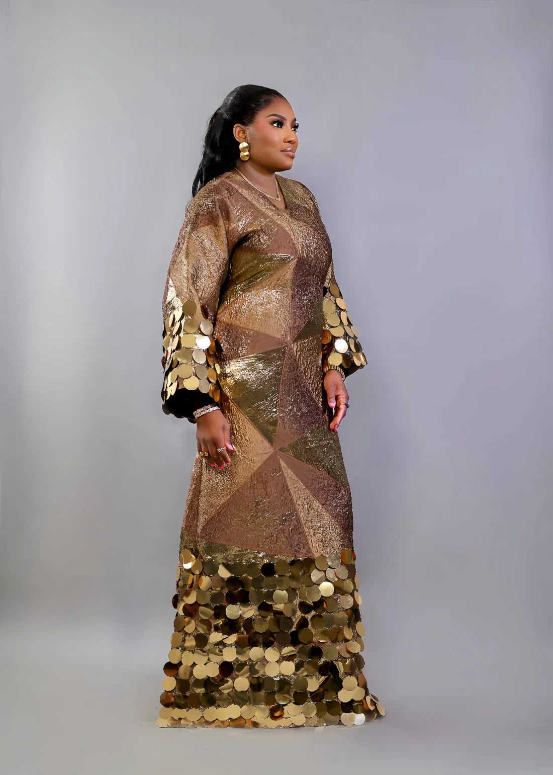 Bibire Dresses Fia Gold Brocade Dress