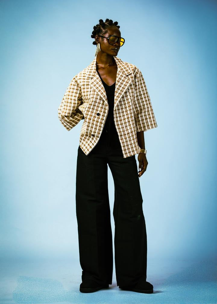 Bluprnt Jackets & Coats Sandstone Aso Oke Jacket