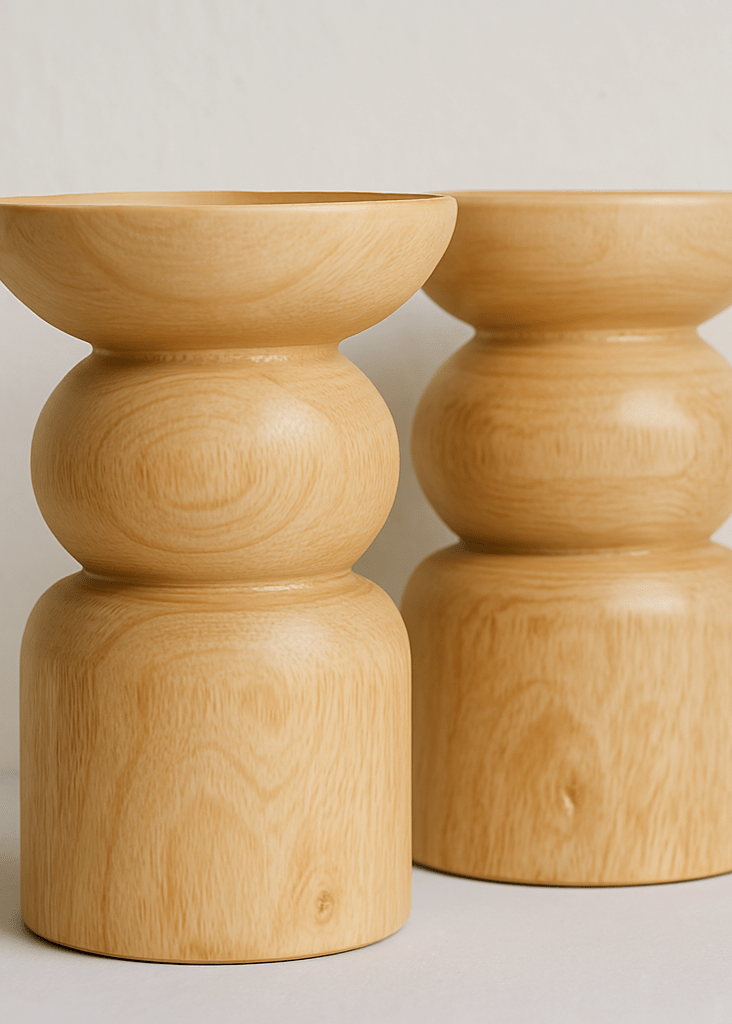 Diadota Home Accessories Brown MWANGA CANDLESTICKS SET