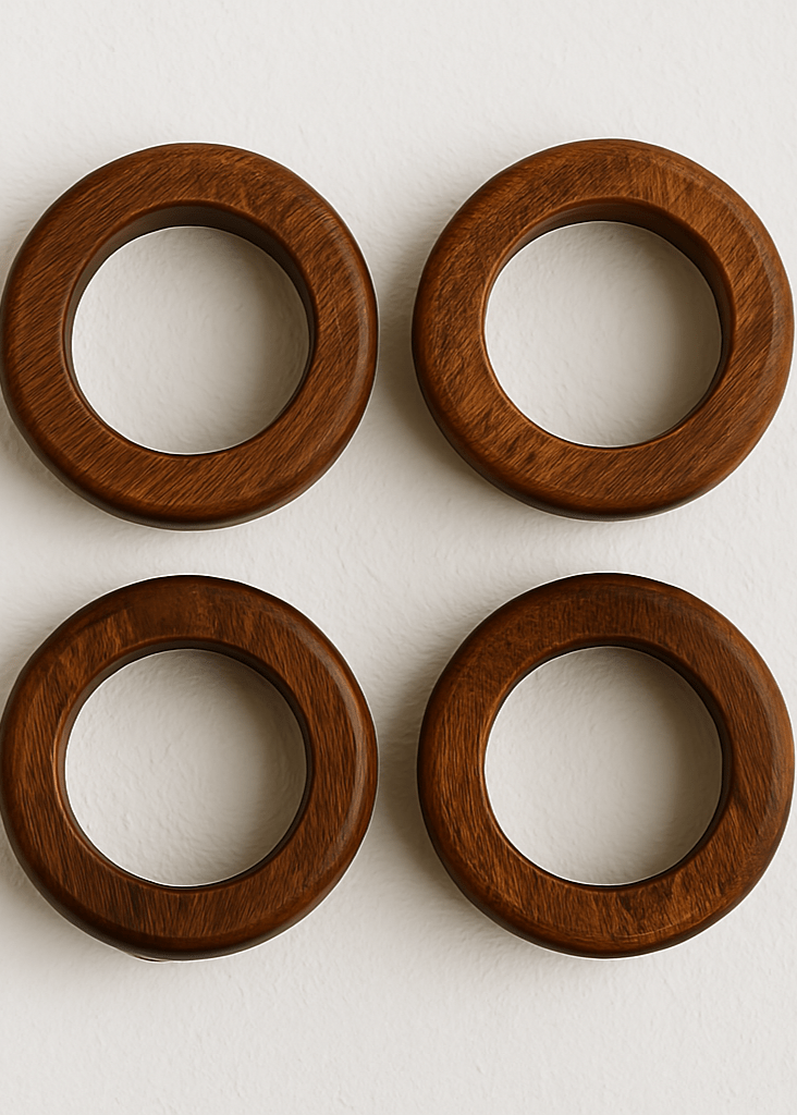 Diadota Home Accessories Brown RINA NAPKIN RINGS