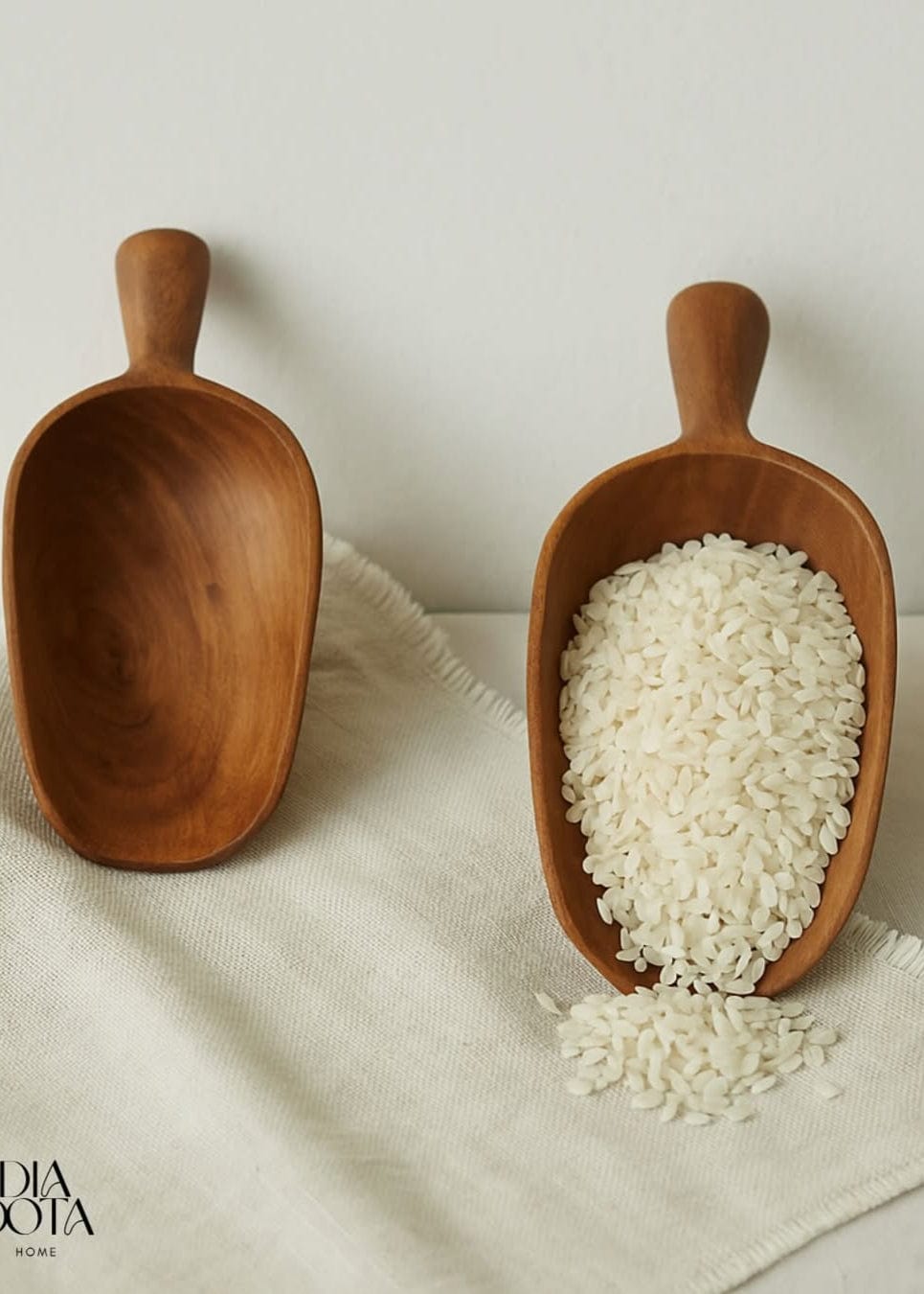 Diadota Home Accessories Brown TALA WOODEN SCOOPERS SET