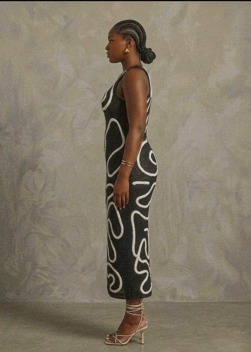 Dzini Dresses Enyo Crochet Maxi Dress