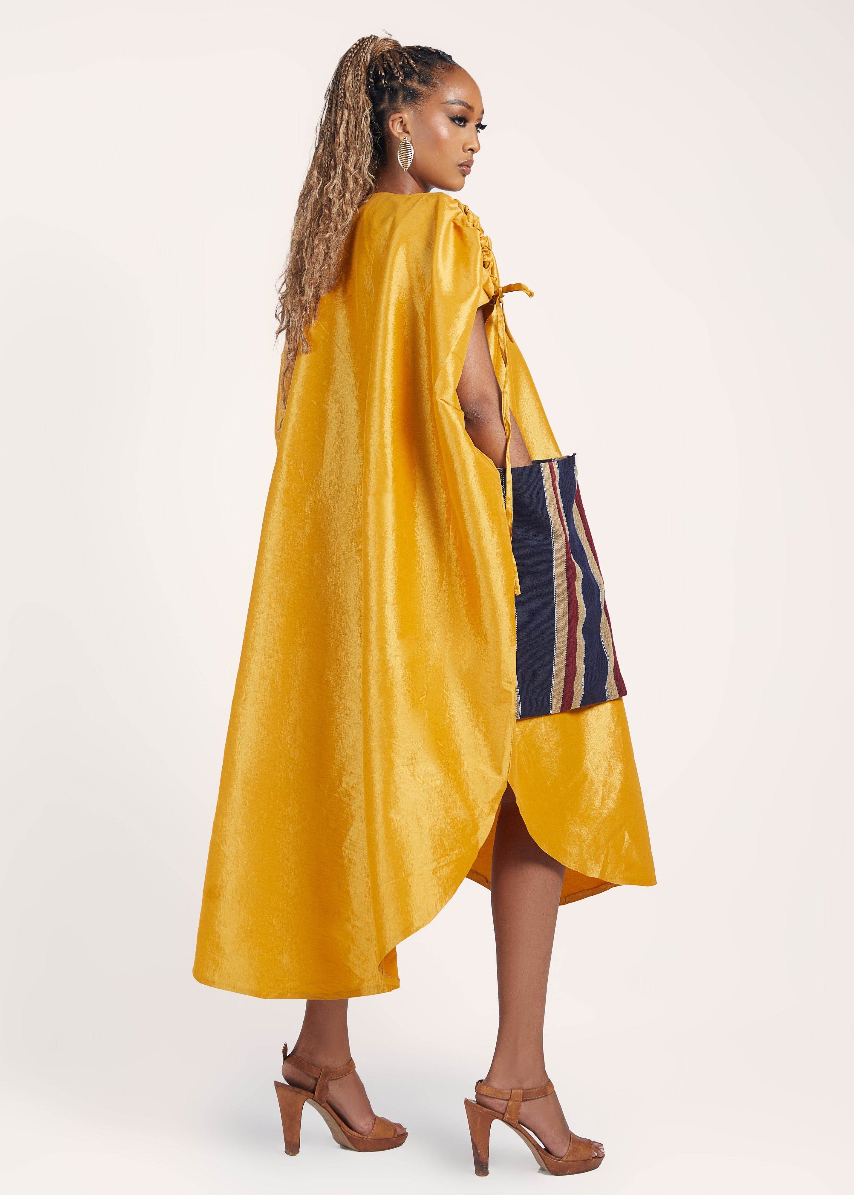 Ehi Woman Bubu Ehi Bubu with Oversized Aso Oke Pockets