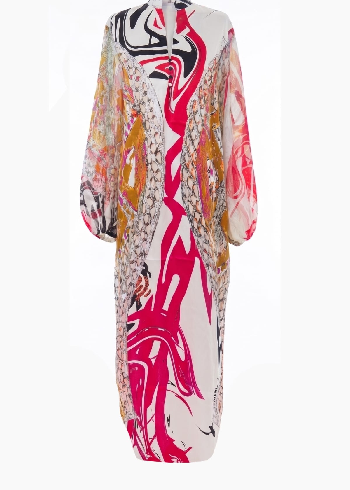 Eki Silk Dresses 100% Mulberry Silk Wrap Tie Midi Dress: Resort Wear