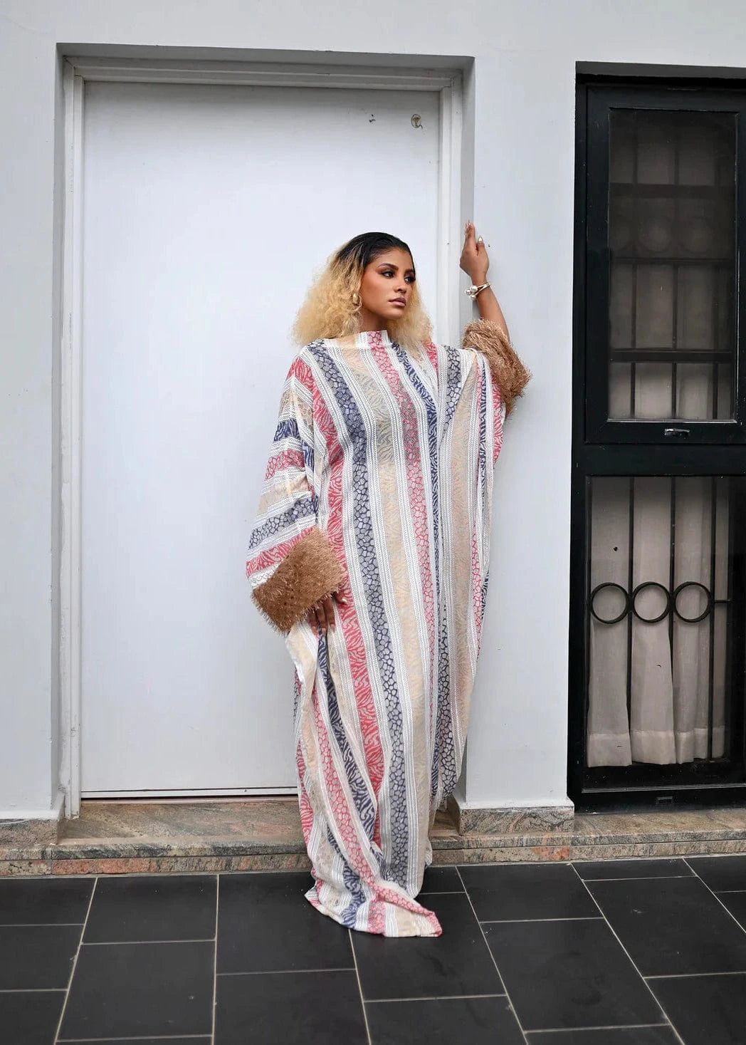 Flaunt Archive Bubu Ori Striped Boubou Dress