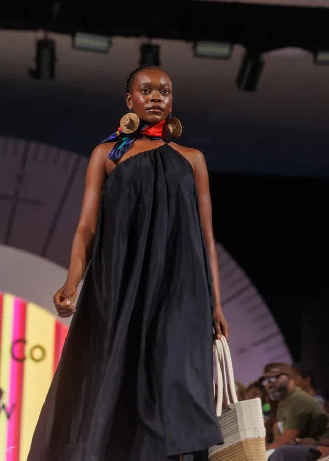 Gloria & Co Dress Black / 8 Solene One Shouder Dress