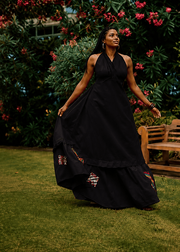 Good Girl Code Dress Aso Heritage Maxi Dress