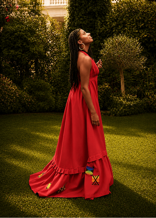 Good Girl Code Dress Aso Heritage Maxi Dress