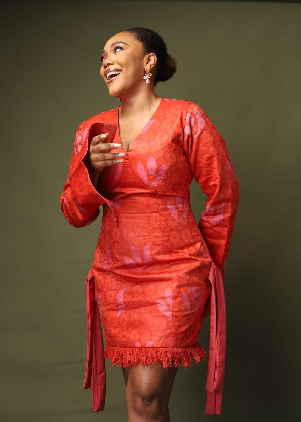 Zikorah Dress - Dyed Adire - Cotton - African Fashion by Gozi Fego