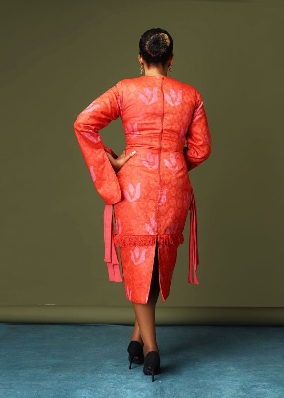 Zikorah Dress - Dyed Adire - Cotton - African Fashion by Gozi Fego