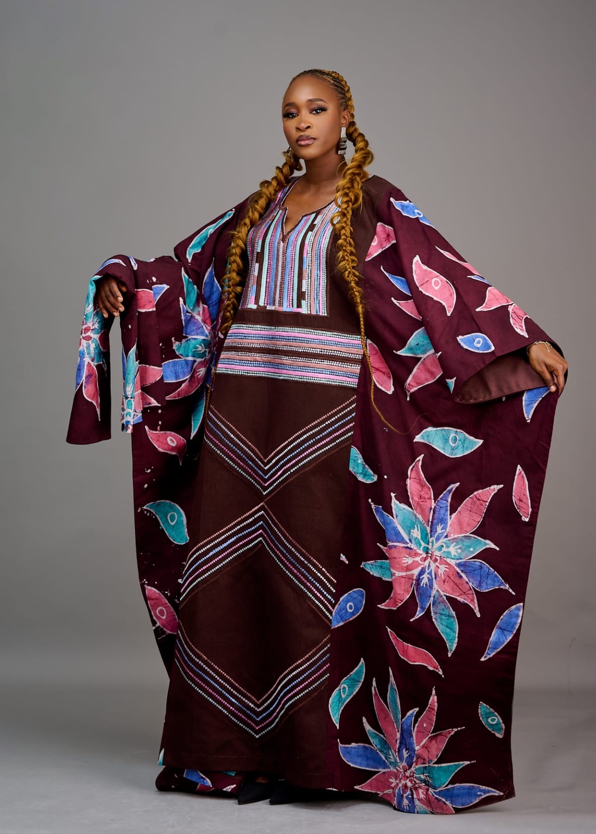 Honeyloom Bubus & Kaftans One Size / Brown IDARA BUBU