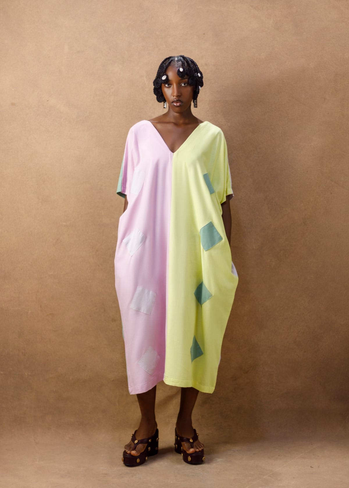 House of Naia Bubus & Kaftans One Size / Multicolour Abeni Kaftan