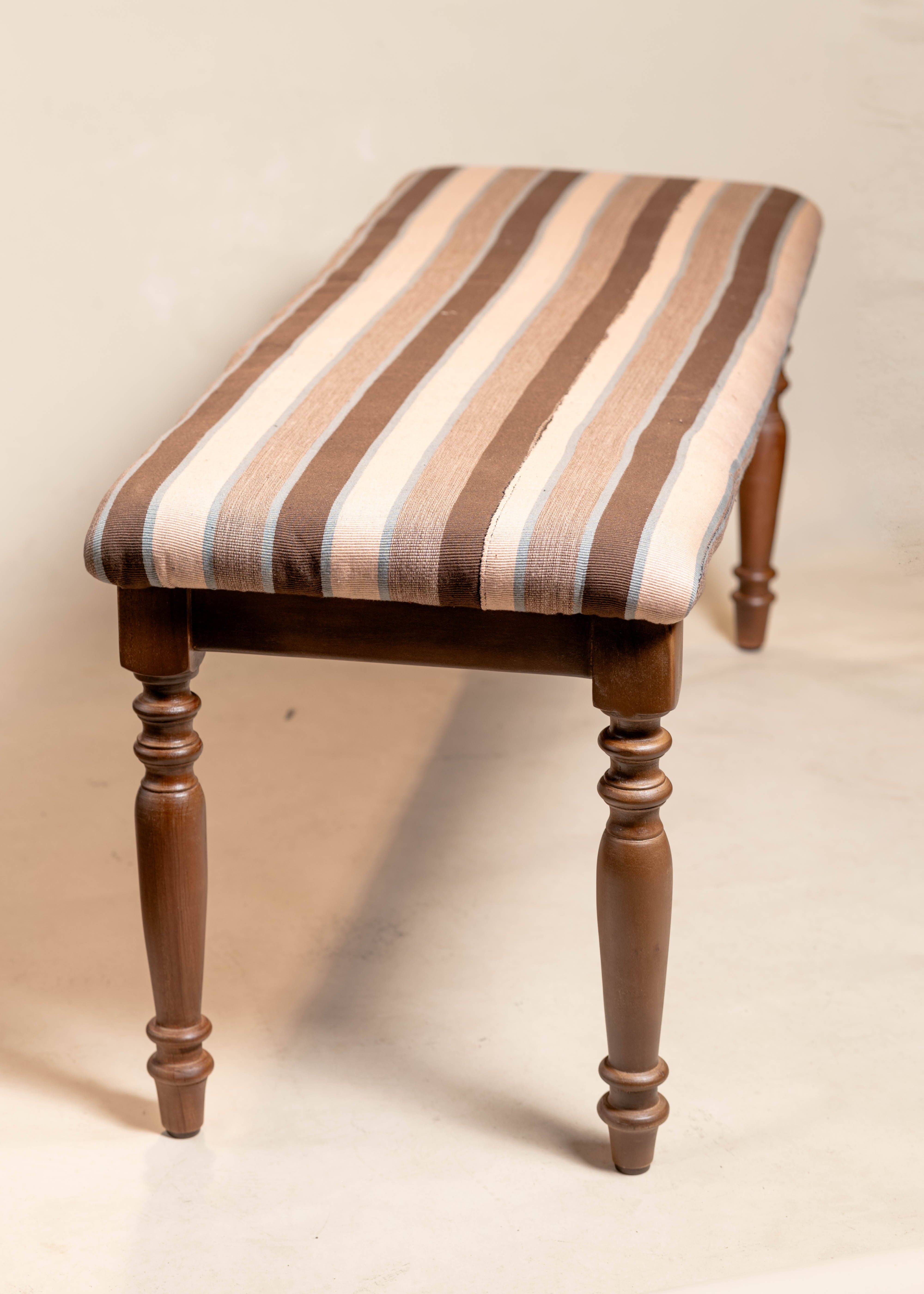 Iro Lagos Home Accessories Brown Kilim Bench