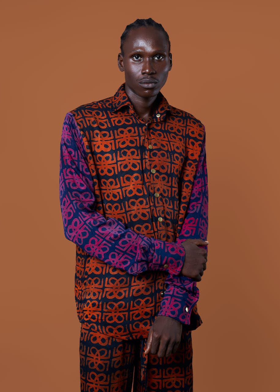 Jermaine Bleu Co-Ord Set JB MONOGRAM PRINT SET (LONG SLEEVES)