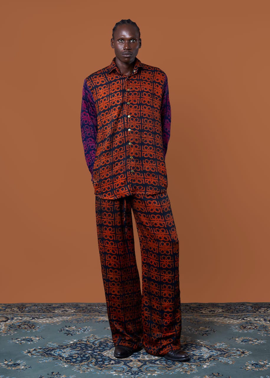 Jermaine Bleu Co-Ord Set JB MONOGRAM PRINT SET (LONG SLEEVES)