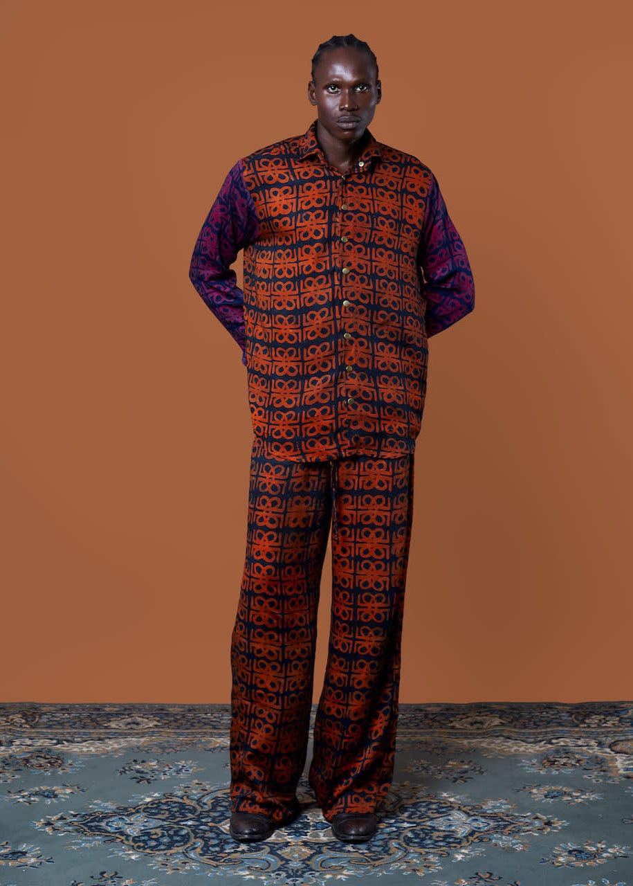 Jermaine Bleu Co-Ord Set JB MONOGRAM PRINT SET (LONG SLEEVES)