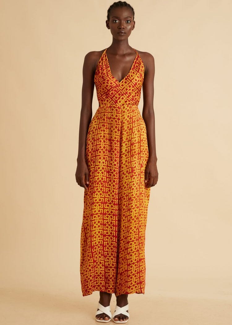 Jermaine Bleu Jumpsuit Cirrus Tieback Jumpsuit