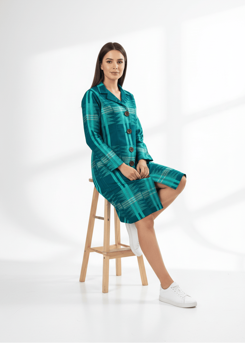 Joyin Afrochic Dresses Aso Oke Blazer Dress