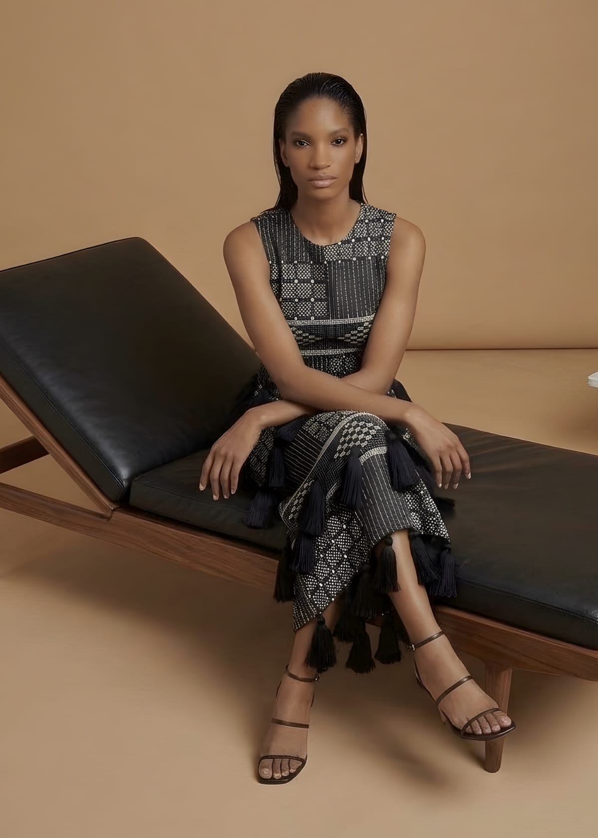 KÀAYA Dresses Lisa Akwete tassel dress