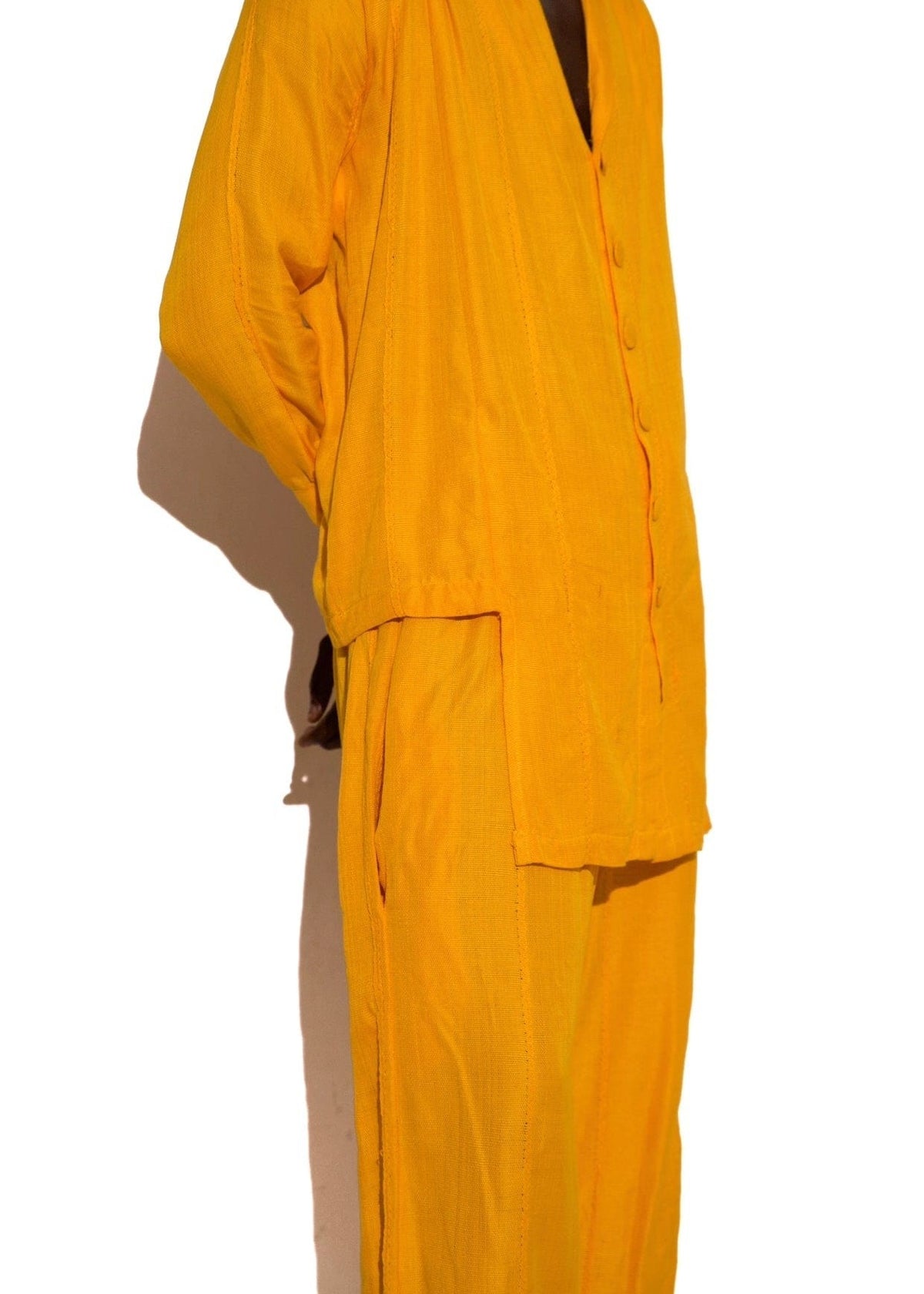 Mofla Yellow Set - Rayon - Co-Ord Set - African Fashion by KAYADUA
