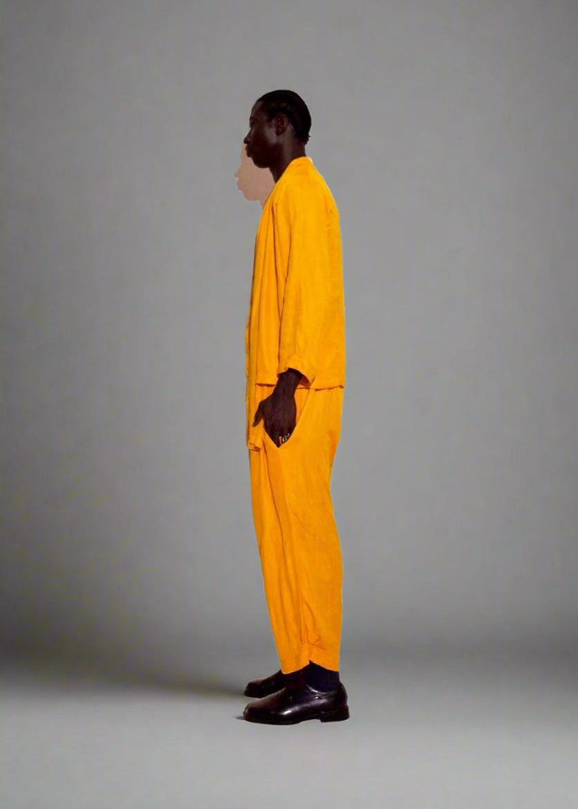 Mofla Yellow Set - Rayon - Co-Ord Set - African Fashion by KAYADUA
