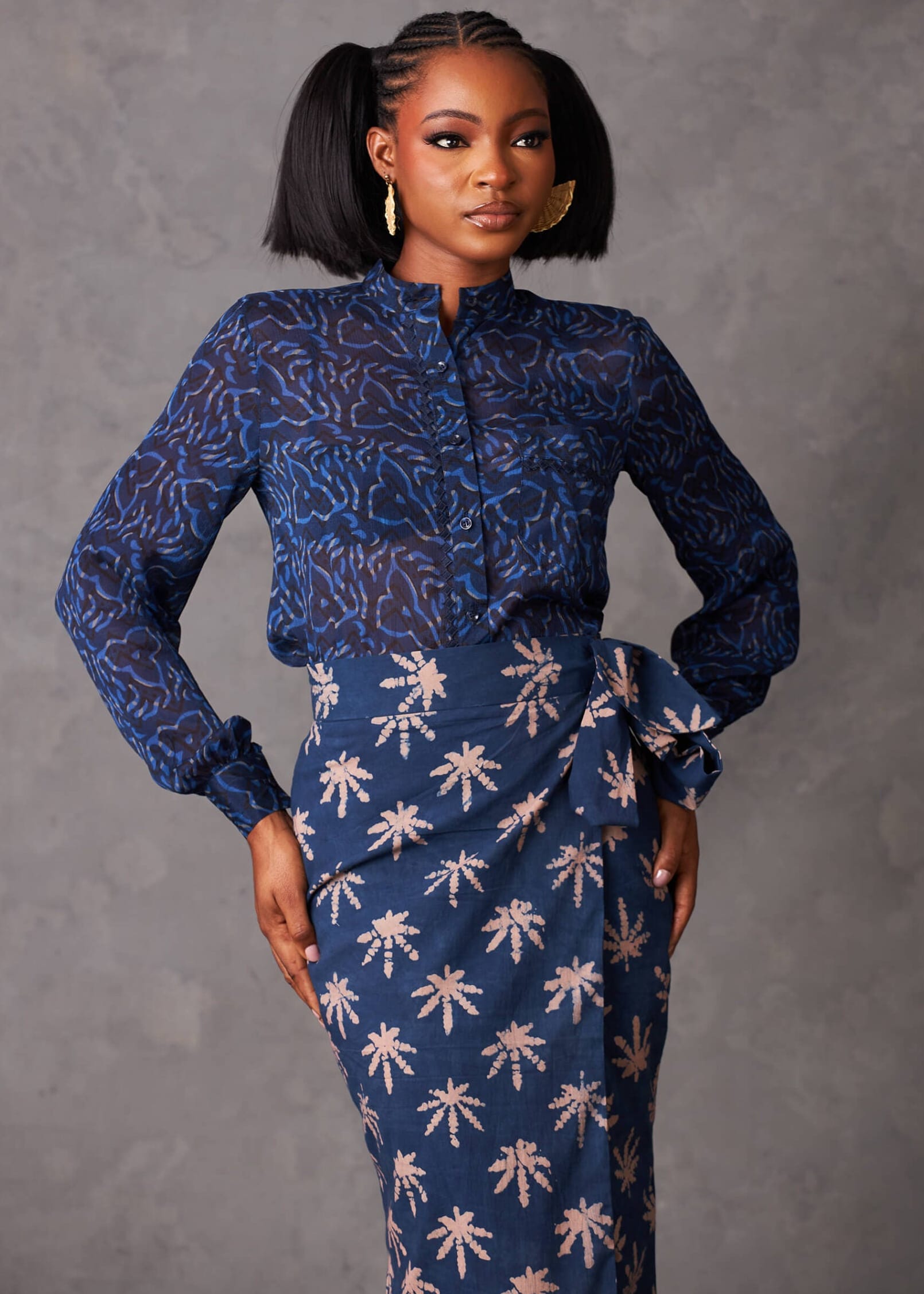 Kwelaku Blouse Uru Button Down Blouse