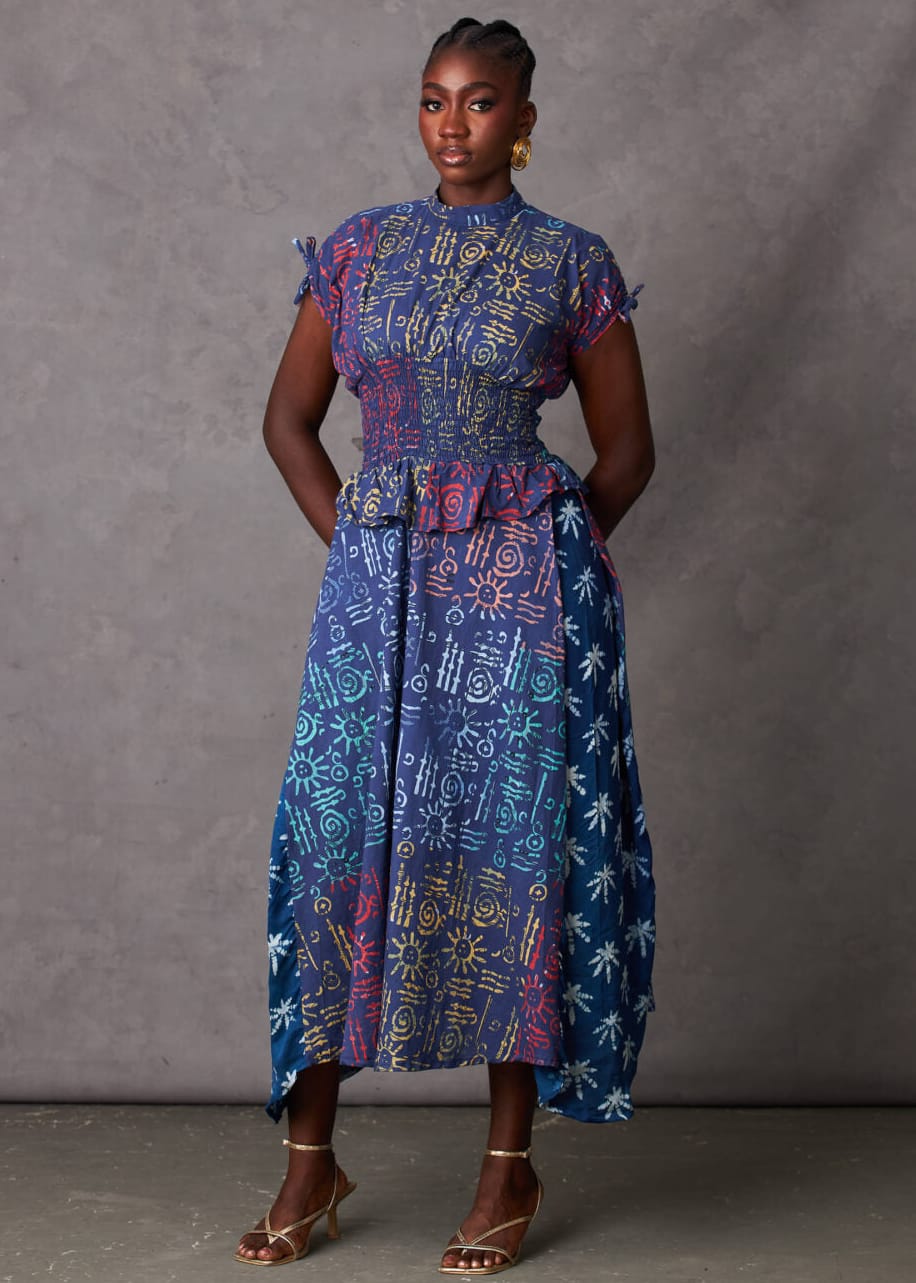 Kwelaku Dresses Urenna Asymmetric Midi Dress