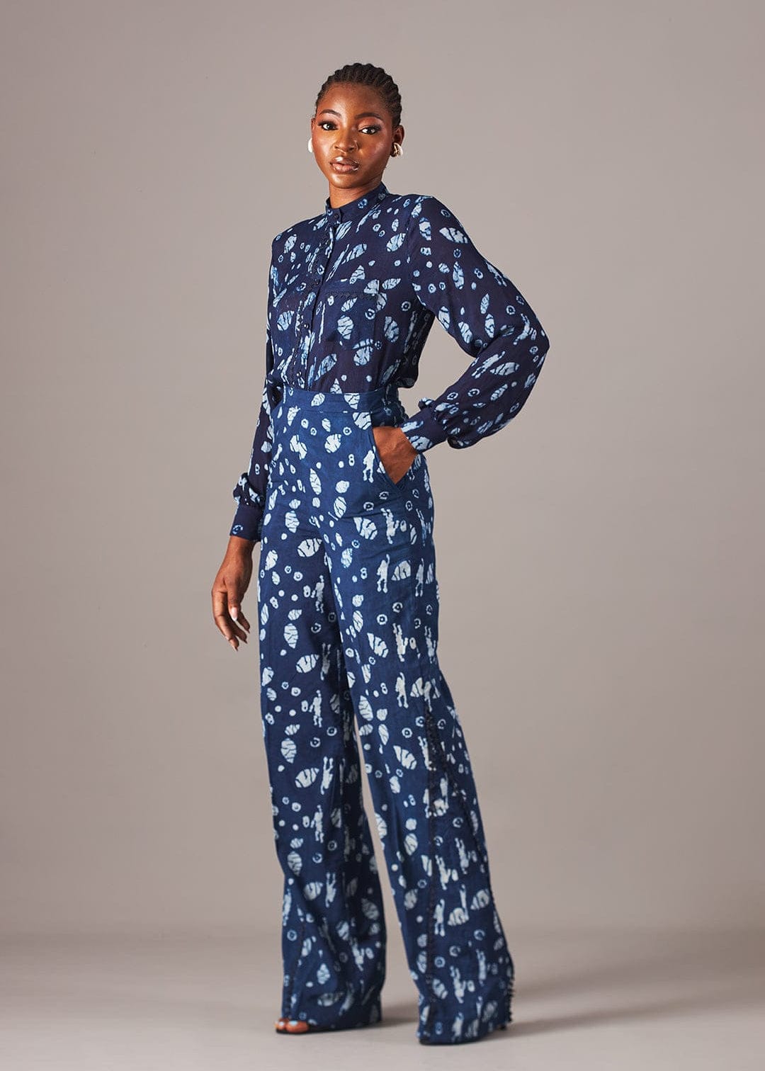 Kwelaku Trousers & Jeans Cocoyam Wide Leg Pants