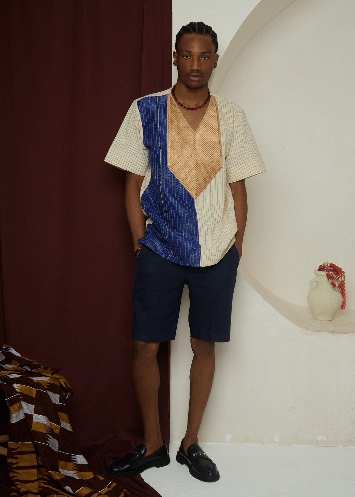 The Heir On Holiday Set - Blue - Co-Ord Set - African Fashion by Lekan Aare