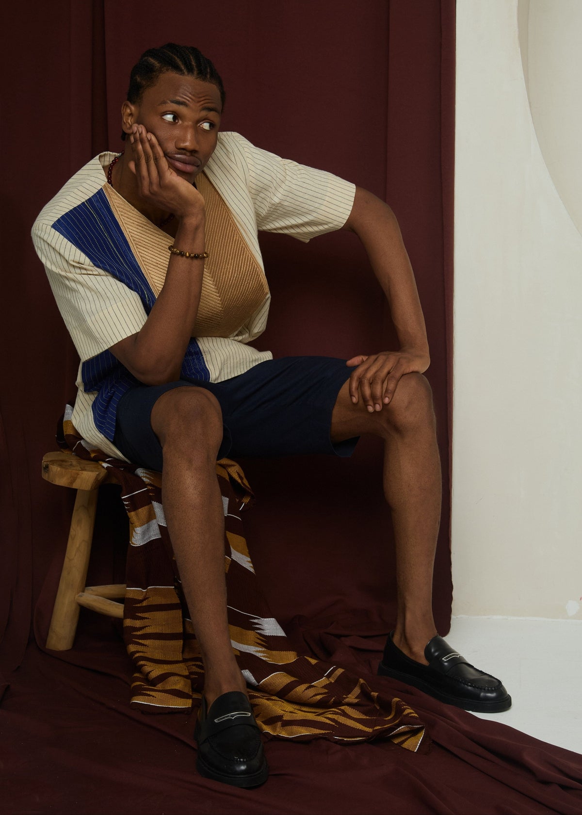The Heir On Holiday Set - Blue - Co-Ord Set - African Fashion by Lekan Aare