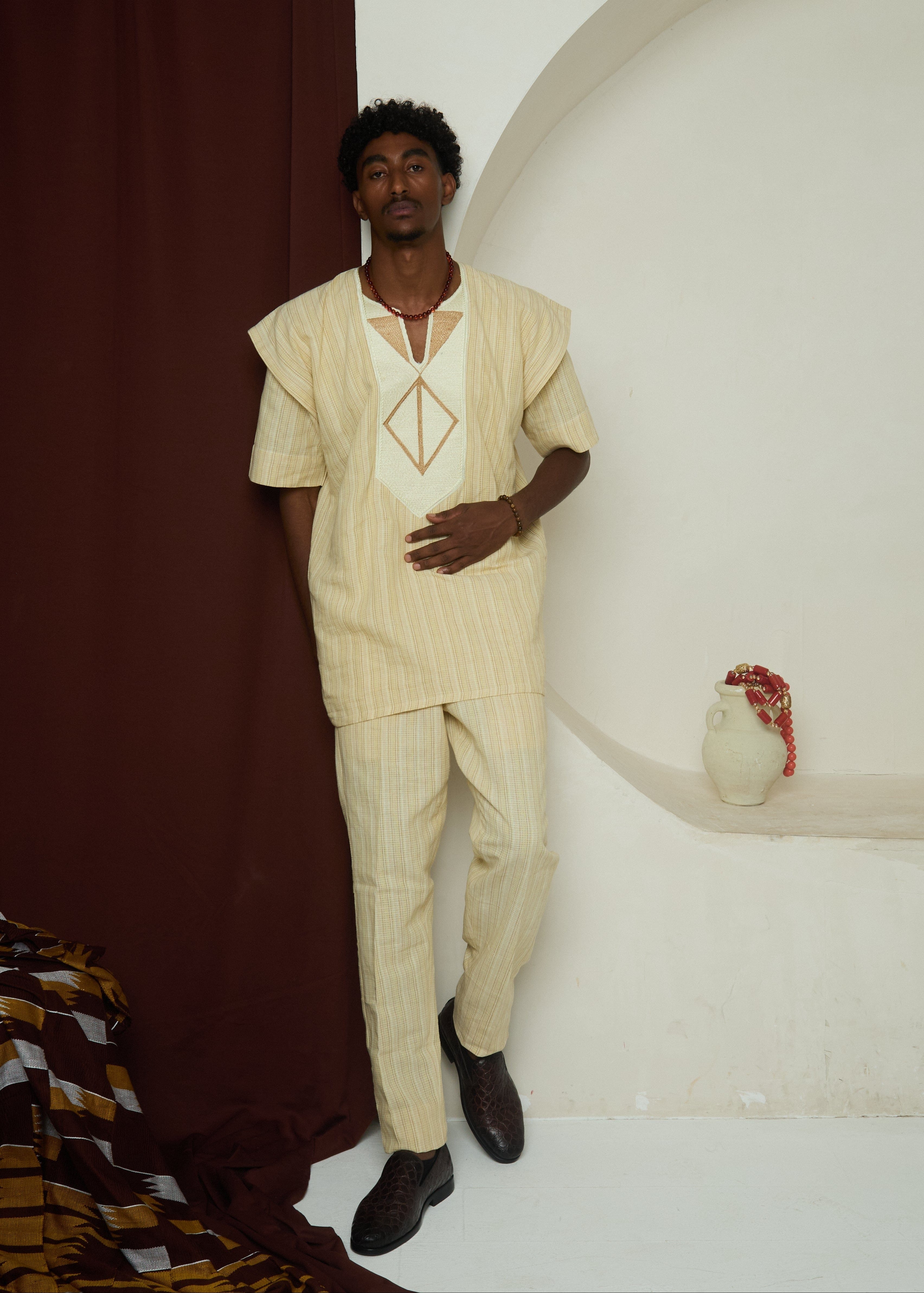 The Golden Custodian (Alamojuto wura) - Yellow - Co-Ord Set - African Fashion by Lekan Aare