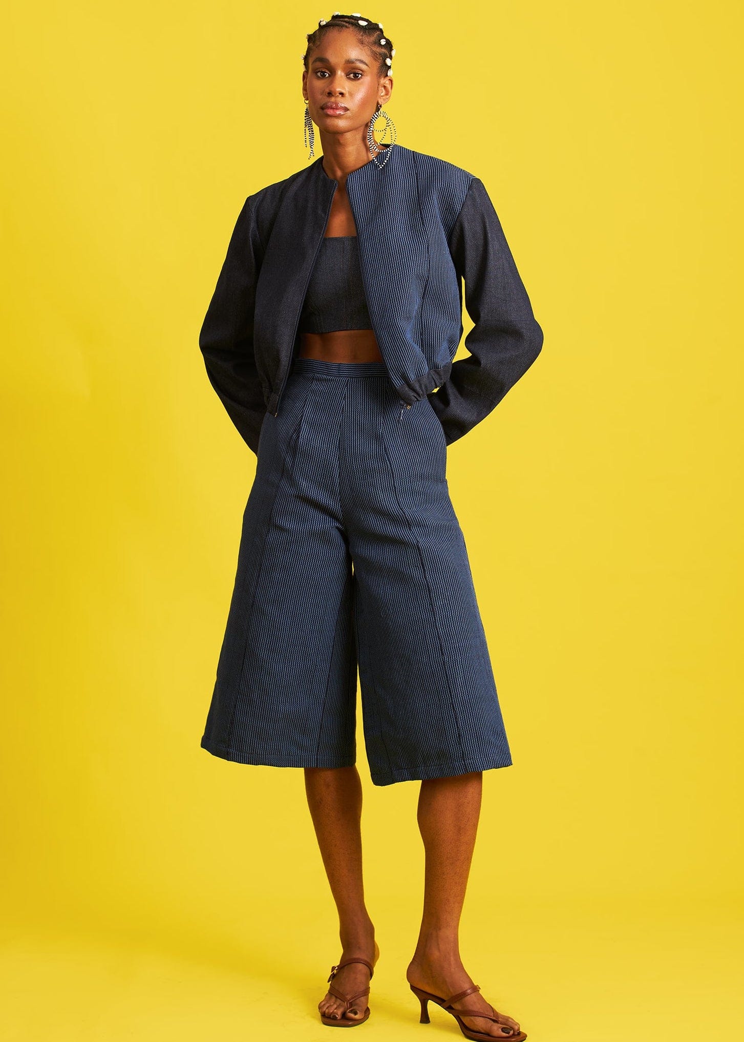 M.O.T Co-Ord Set Nonye Denim Cotton Set