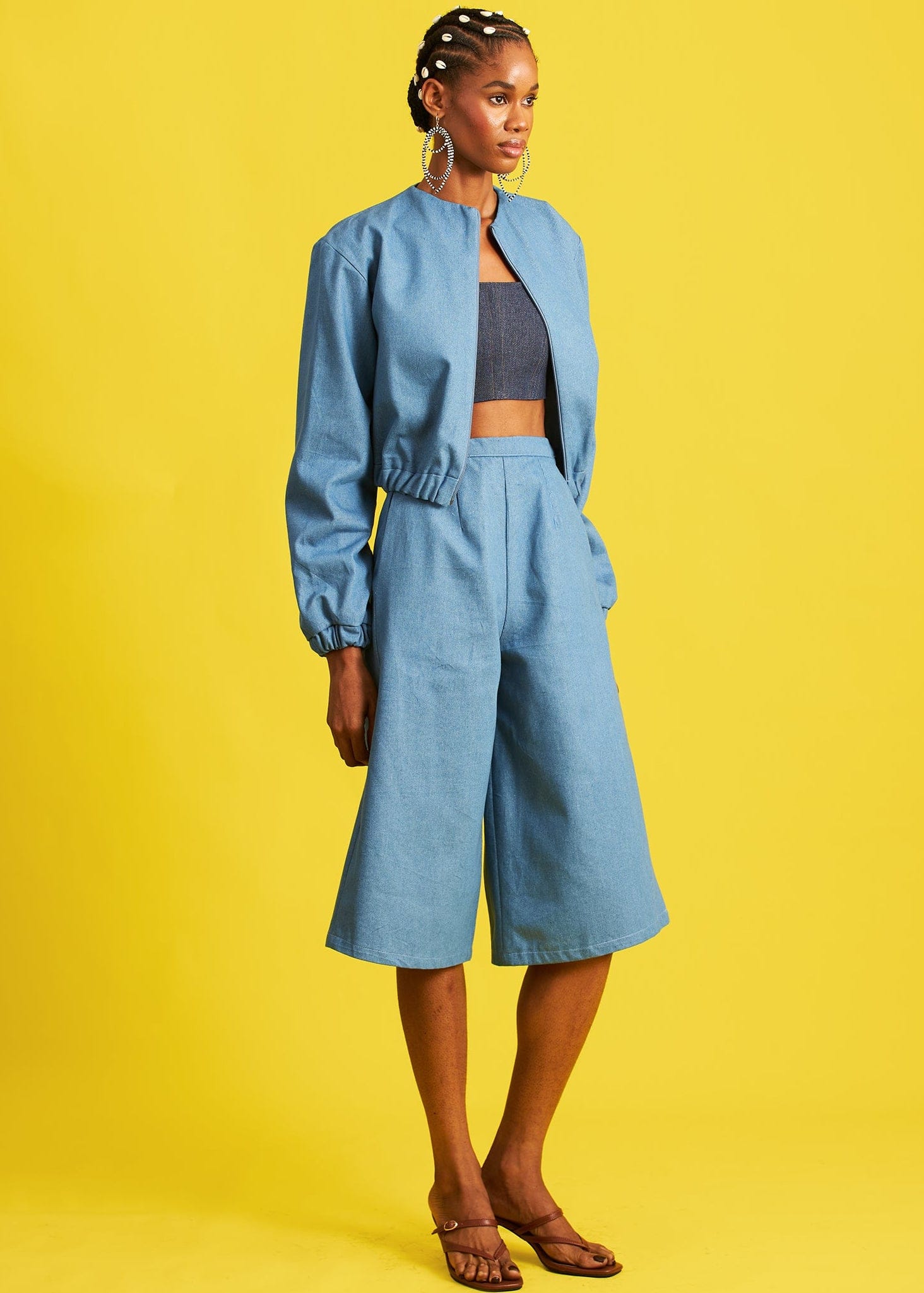 M.O.T Co-Ord Set Nonye Denim Cotton Set