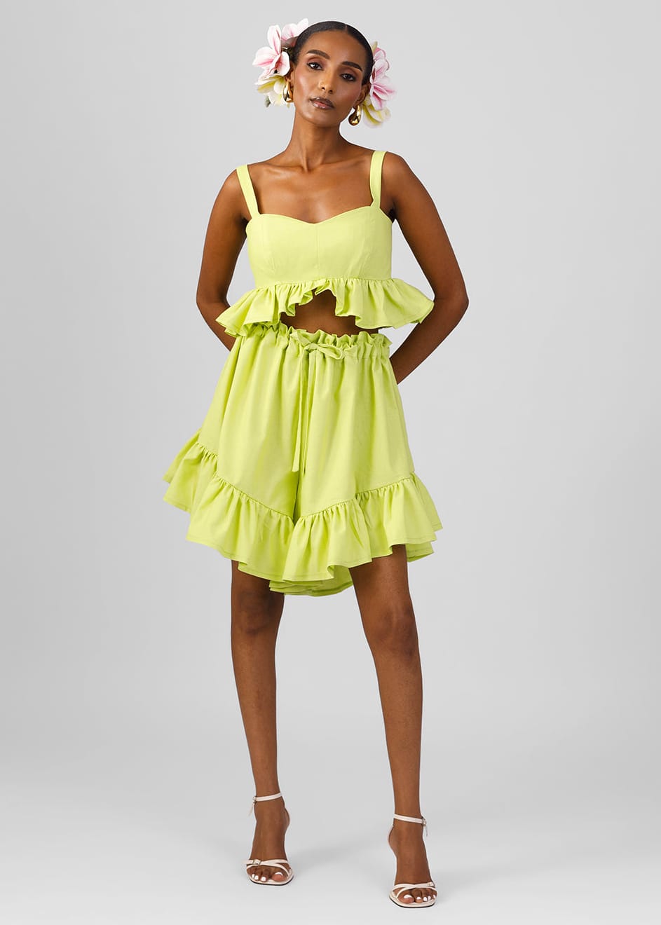 M.O.T Co-ord Sets & Matching Sets Green / 6 Chi Top & Shorts