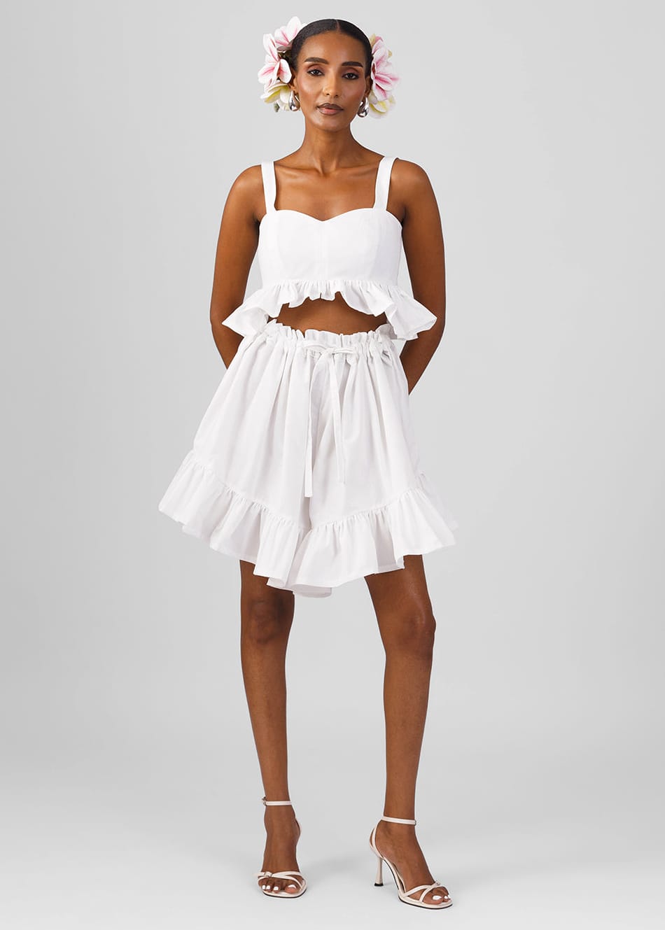 M.O.T Co-ord Sets & Matching Sets White / 6 Chi Top & Shorts
