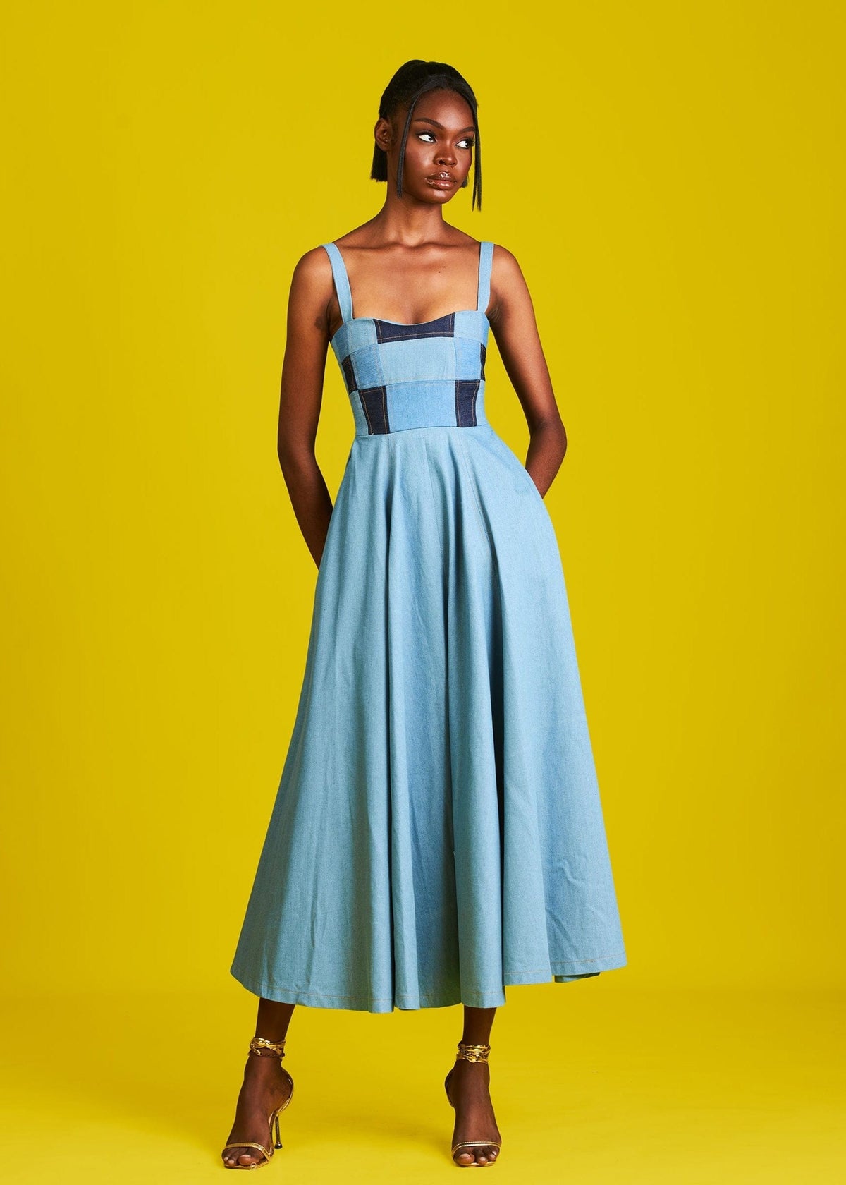 M.O.T Dress Kene Strap Dress (Patchwork)